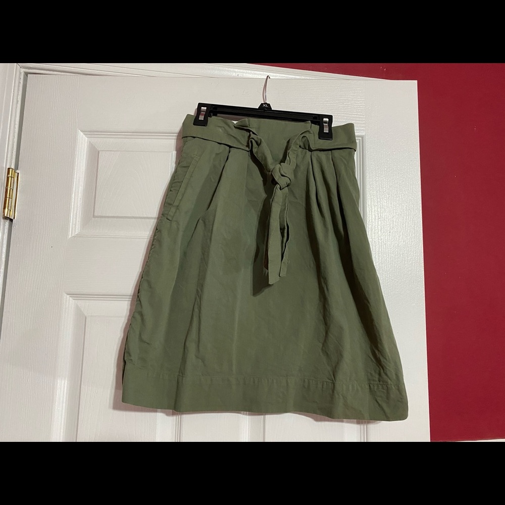 H&M green A-line skirt